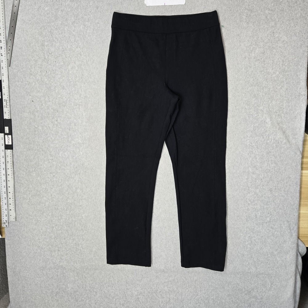 Spanx Women Pants L Black Perfect Slim Straight Dress Pants 20254R 28"
